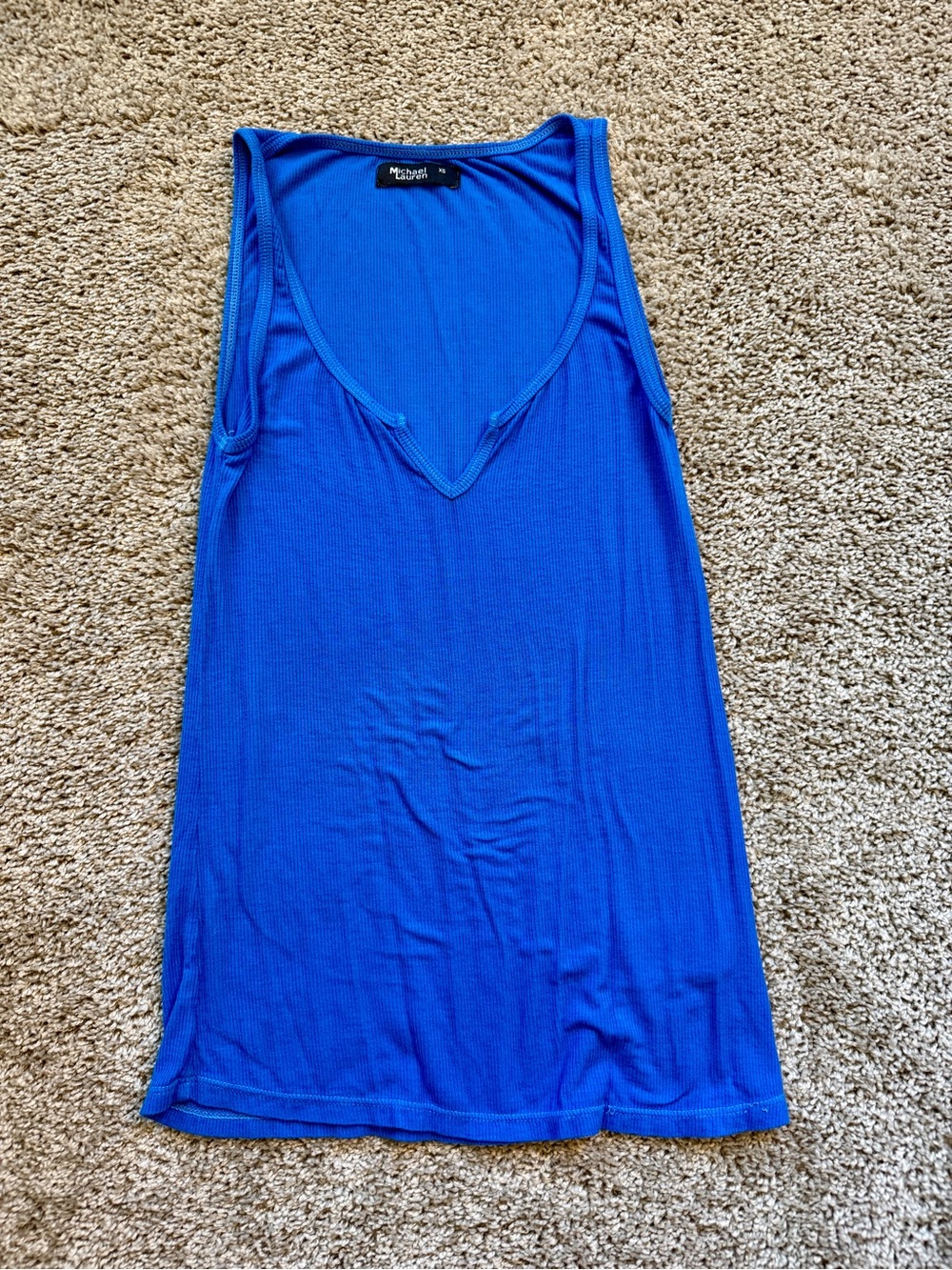 Michael Lauren Murphy Tank Sky Blue Size XS